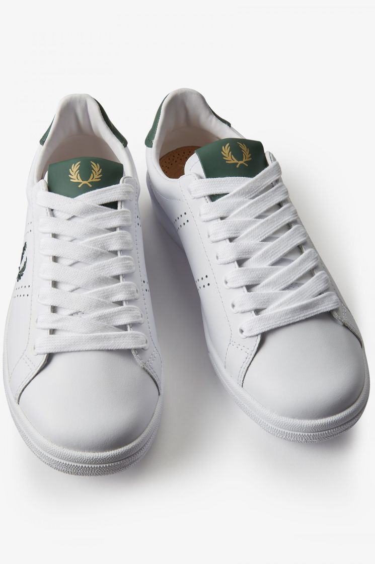 Moda Zapatillas de piel B721 - Blanco | Calzado Para Hombre - Fred Perry