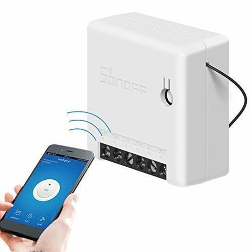 SONOFF Mini Smart Switch Interruptor de Control Remoto DIY para Electrodomésticos Funciona