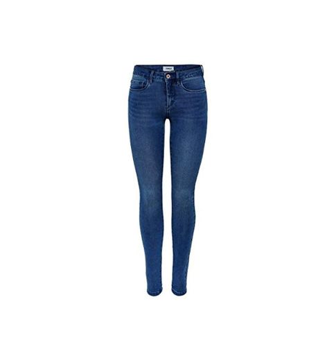 Only onlROYAL REG SKINNY JEANS PIM504 NOOS - Vaqueros Mujer, Azul