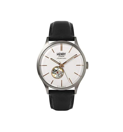 Henry London Reloj Analógico para Hombre de Cuarzo con Correa en Cuero 5018479086000