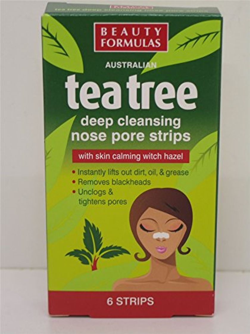 Belleza 4 x Boxes of Tea Tree Cleansing Nose Pore Strips for Blackheads