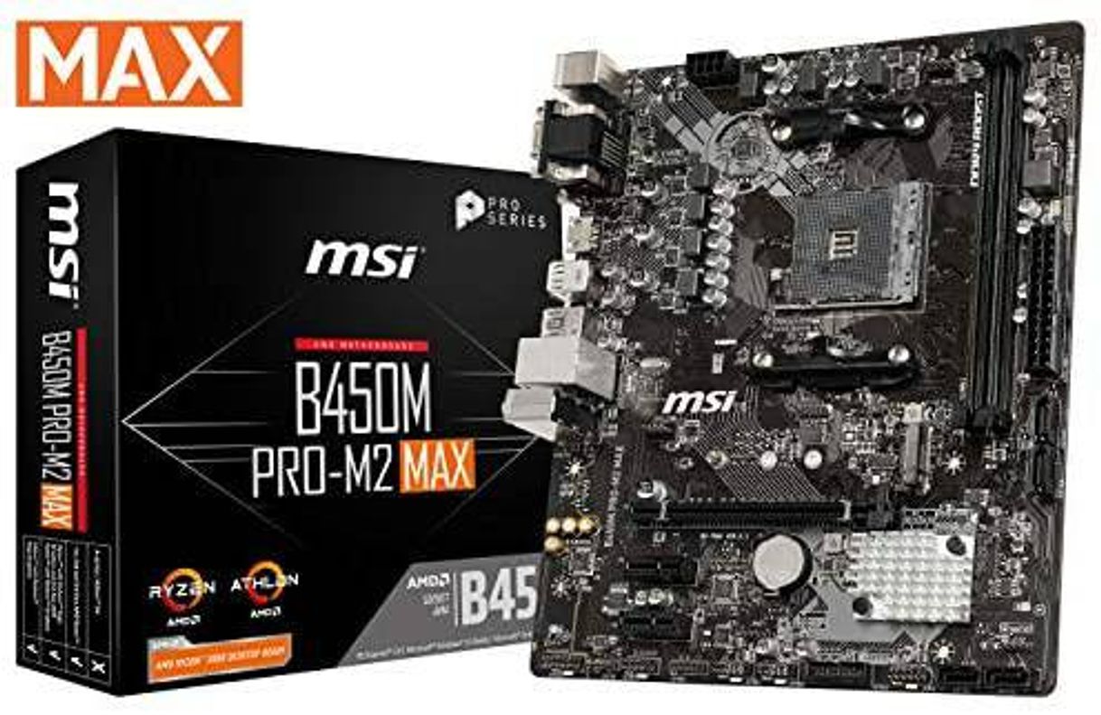 Moda Tarjeta madre MSI ProSeries AMD Ryzen B450M PRO-M2 MAX