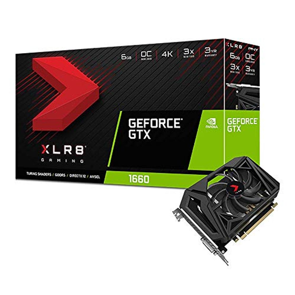 Social PNY GeForce GTX 1660 XLR8 Gaming Overclocked Edition 6 GB GDDR5 -
