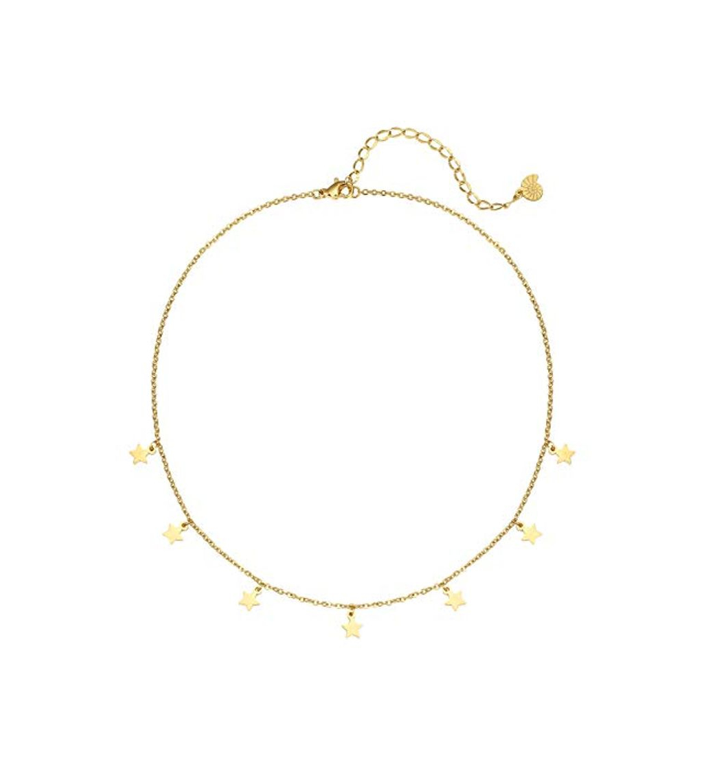 Social Happiness Boutique Damas Collar de Estrella en Color Oro