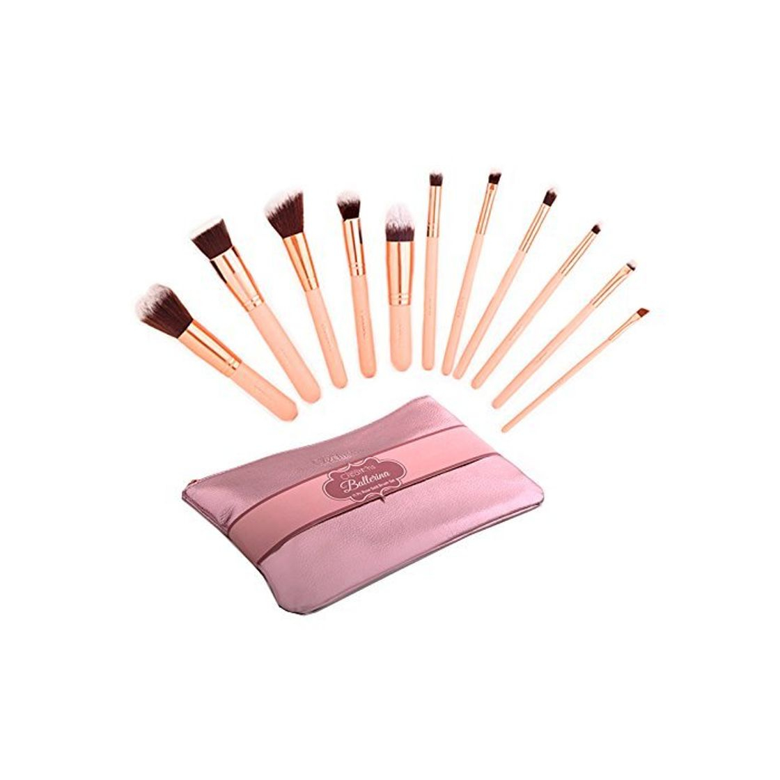 Product BEAUTY CREATIONS Ballerina Rose Gold 11pc Rose Gold Brush Set