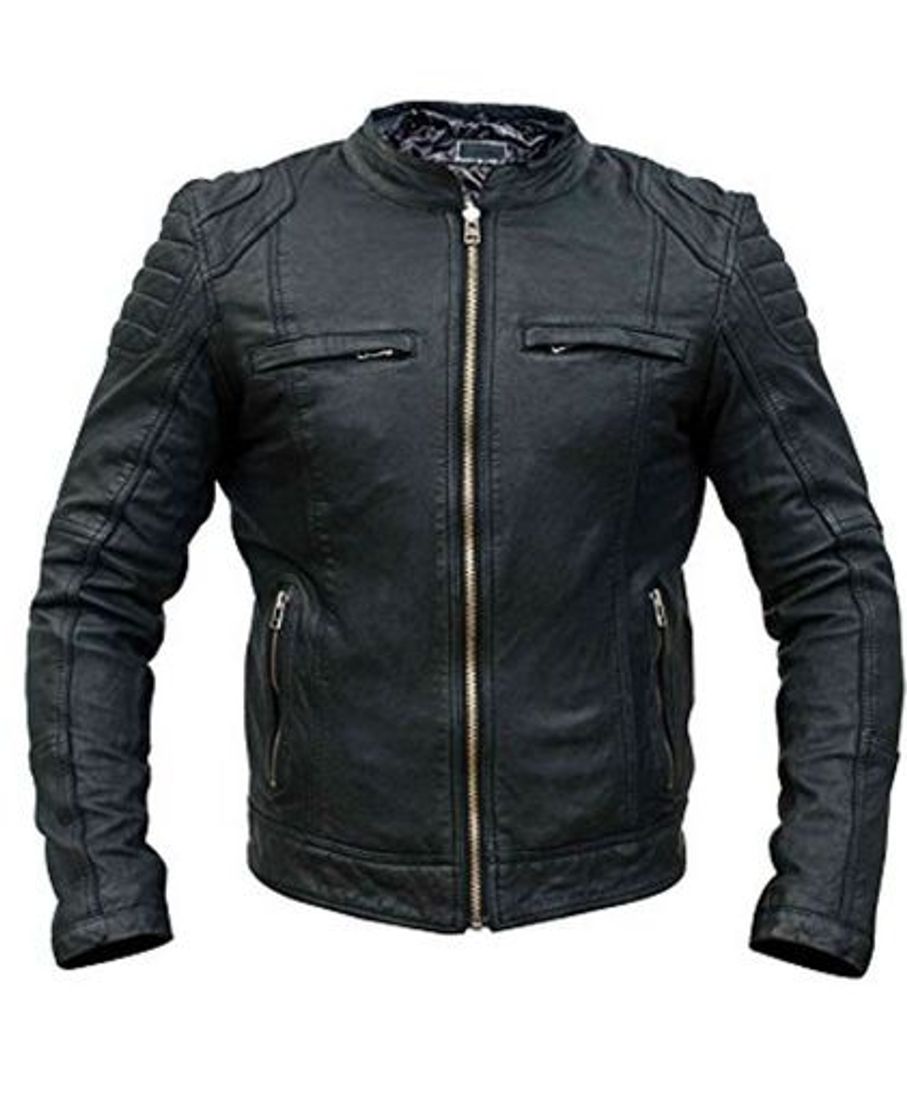 Moda YEZZ Clothing - Chaqueta - Piel - para Hombre Schwarz