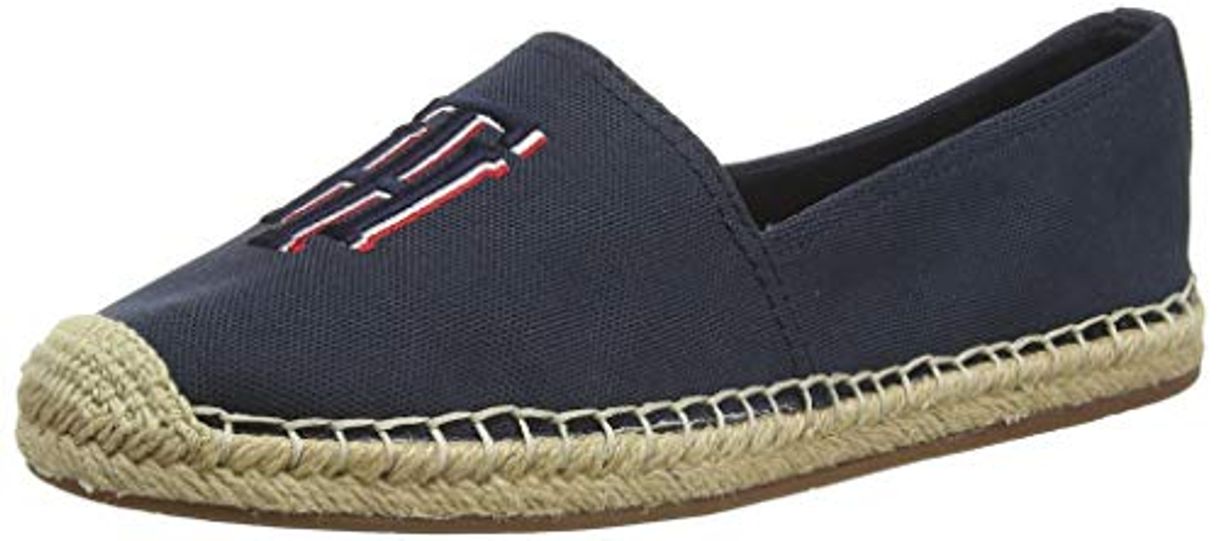 Product Tommy Hilfiger Nautical TH Basic Espadrille, Zapatos de tacón con Punta Abierta