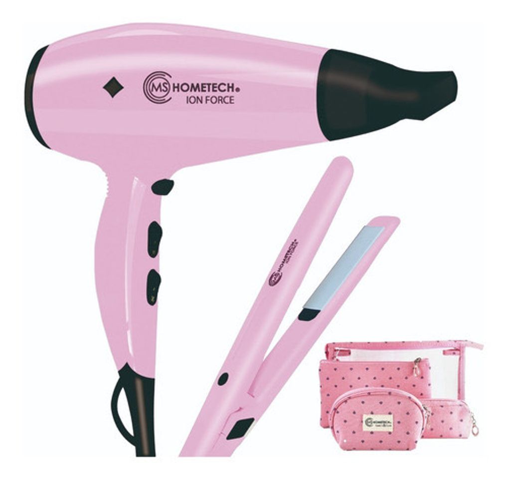 Fashion Secadora Y Alaciadora De Cabello Mshometech Combo Hs-100