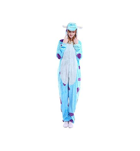 YAOMEI Adulto Unisexo Onesies Kigurumi Pijamas, Mujer Hombres Traje Disfraz Animal Pyjamas,