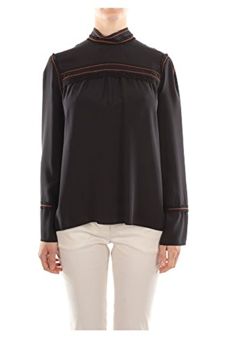 Product Tops Prada Mujer Seda Negro y Tabaco P997ARNERONEROTABAC Negro 46