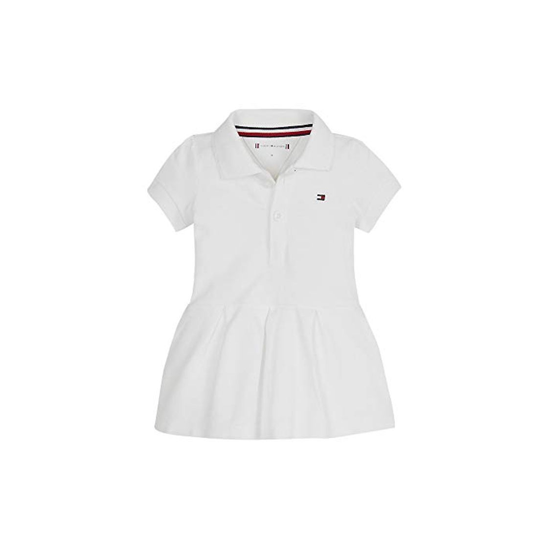 Social Tommy Hilfiger Baby Girl Polo Dress S/s Blusa, Blanco