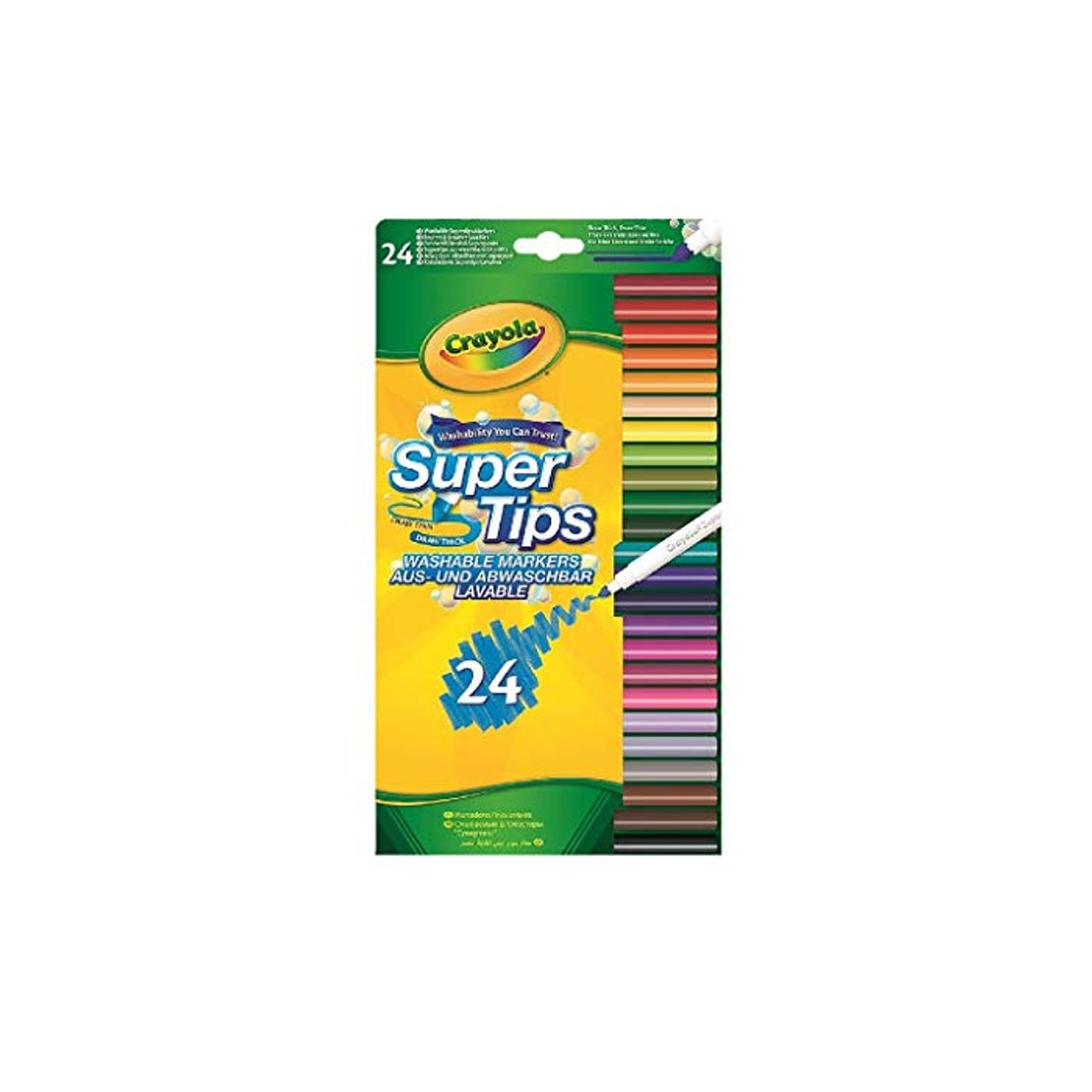 Social Vivid Imaginations - Set de 24 crayolas supertips, Multicolor