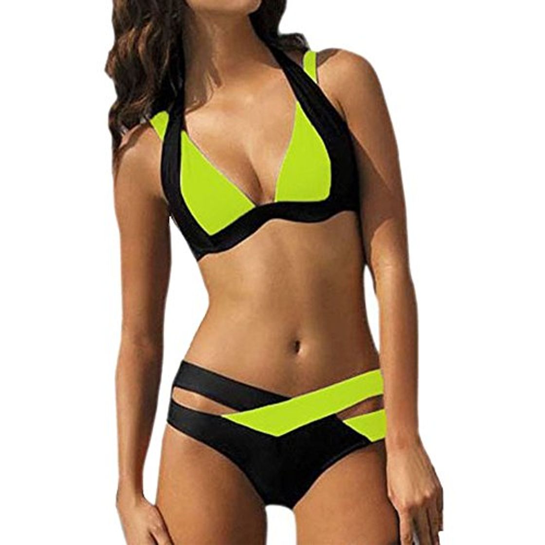 Moda LANSKIRT_Bikinis BañO BañAdor Mujer Tanga Mujer 2019 Traje De BañO Mujer Dividido Encaje Bikini De Playa Trajes BañO Mujer 2019 Dos Piezas Sexy Conjunto De Bikini para Mujeres Playa