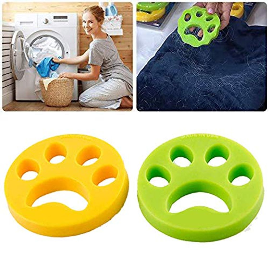 Product ZHWUEU Bola De Limpieza De Ropa, 2 Piezas Lavandería Mascota Removedor Universal