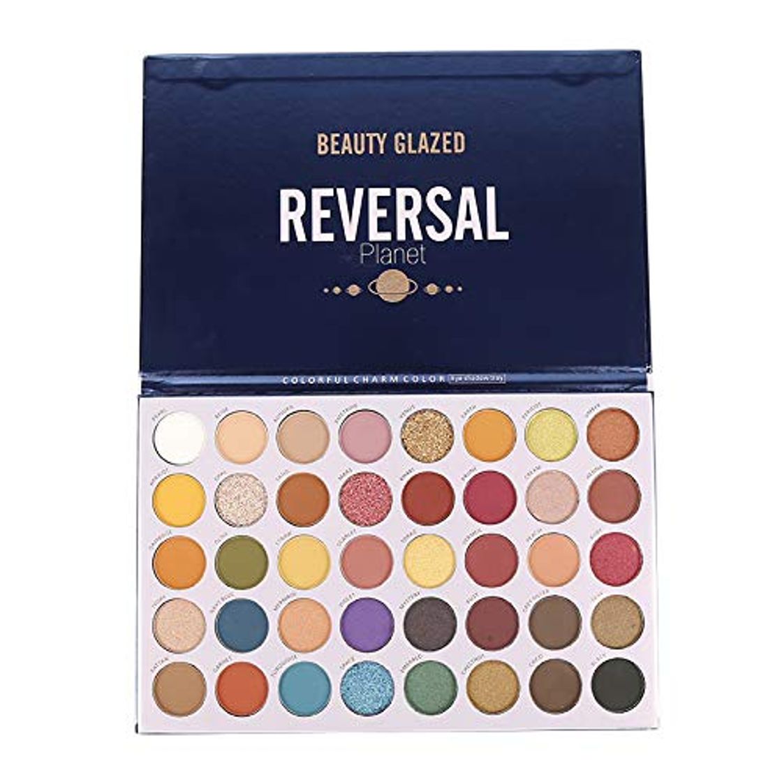 Product Beauty Glazed Reversal Planet Eyeshadow 40 colores Matte Glitter Paleta de sombras de ojos colorida Impermeable Duradero High Pigment Diamond Rainbow Makeup Kit