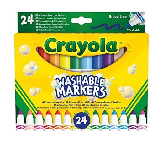 58 – 6570 Crayola 24 Rotuladores Súper Lavables Maxi Punta