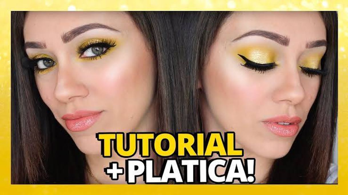 Fashion Maquillaje usando solo sombra amarilla - Rosy McMichael