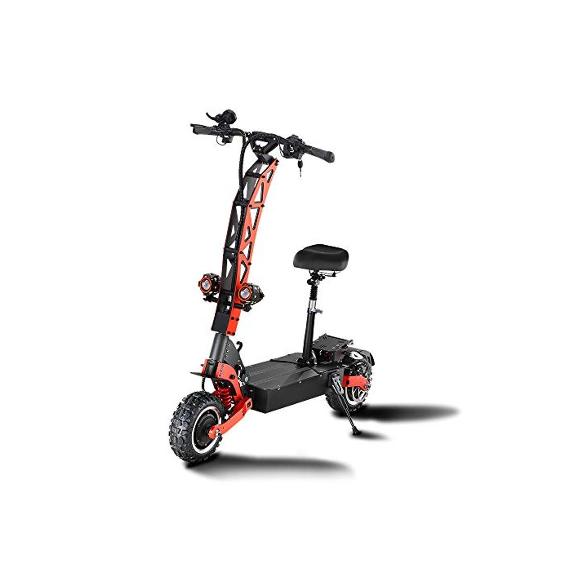 GUNAI Scooter Eléctrico Motor Doble De 5600W Freno de Disco de Aceite Scooter Todoterreno Plegable de 11 Pulgadas con Absorción de Impactos y Pantalla Multifunción
