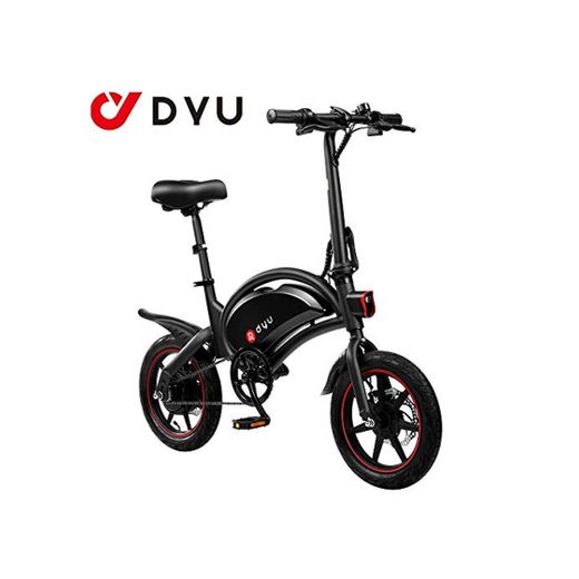 AmazeFan DYU D3F Bicicleta eléctrica Plegable de montaña, Bicicleta de aleación de