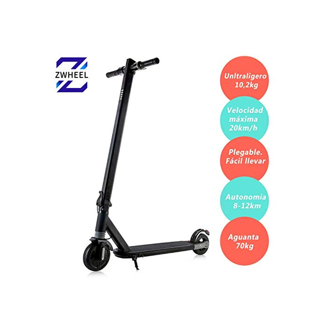 Zwheel Patinete Electrico S3 ZCat 20km