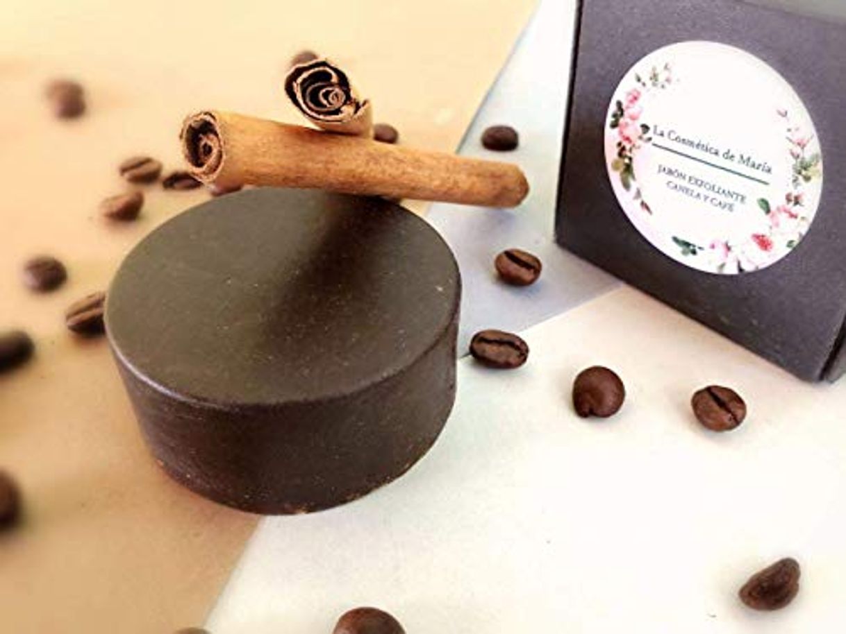 Social Jabón exfoliante de canela y café artesanal y ecológico