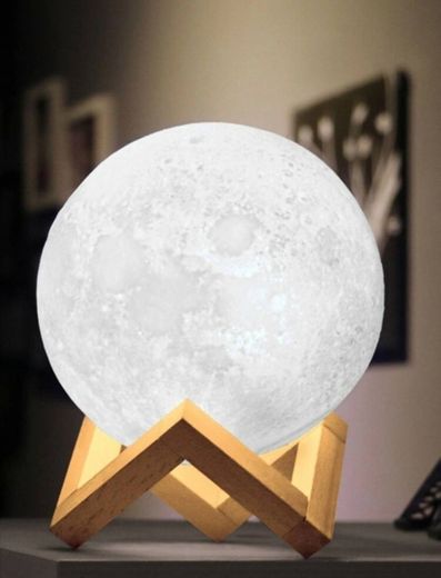 Lámpara de mesa en forma de luna