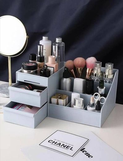 Caja de almacenamiento de cosmético de escritorio