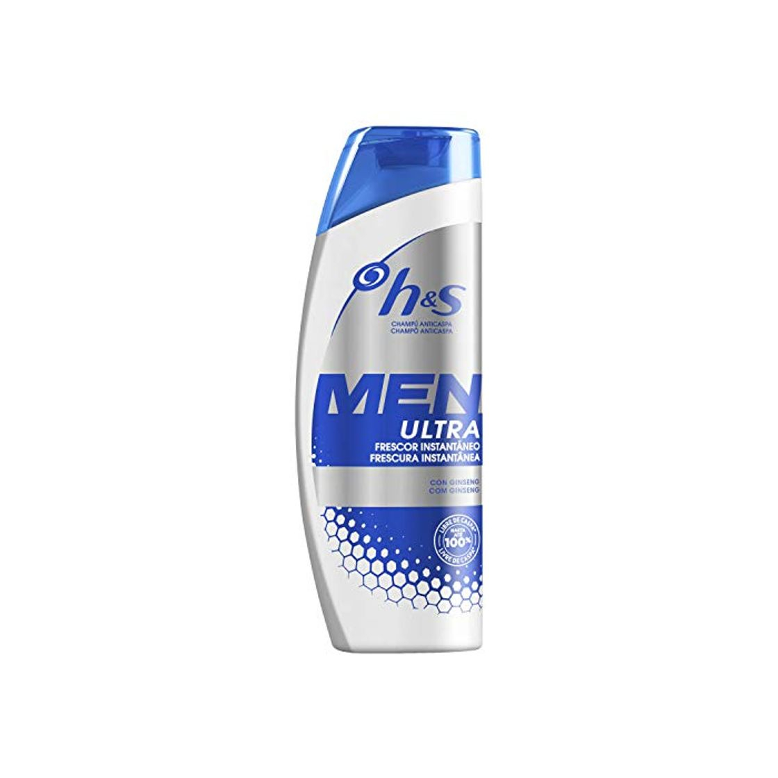Social H&S Men Ultra Frescor Instantáneo Champú Anticaspa 600 ml