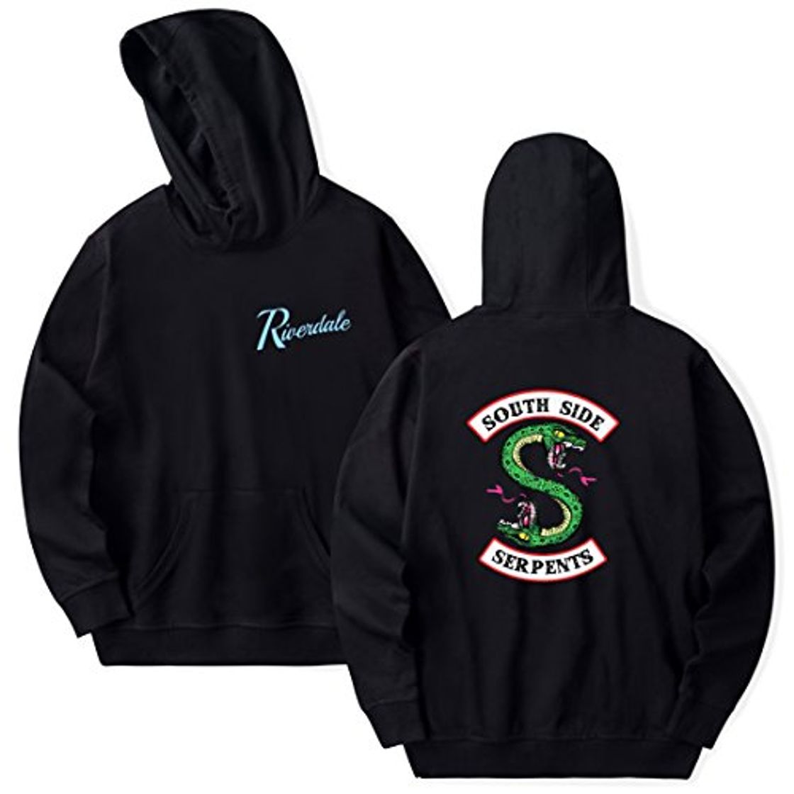 Social EMILYLE Unisex Riverdale Serpiente Sudadera con Capucha Manga Larga Moda para Hombres