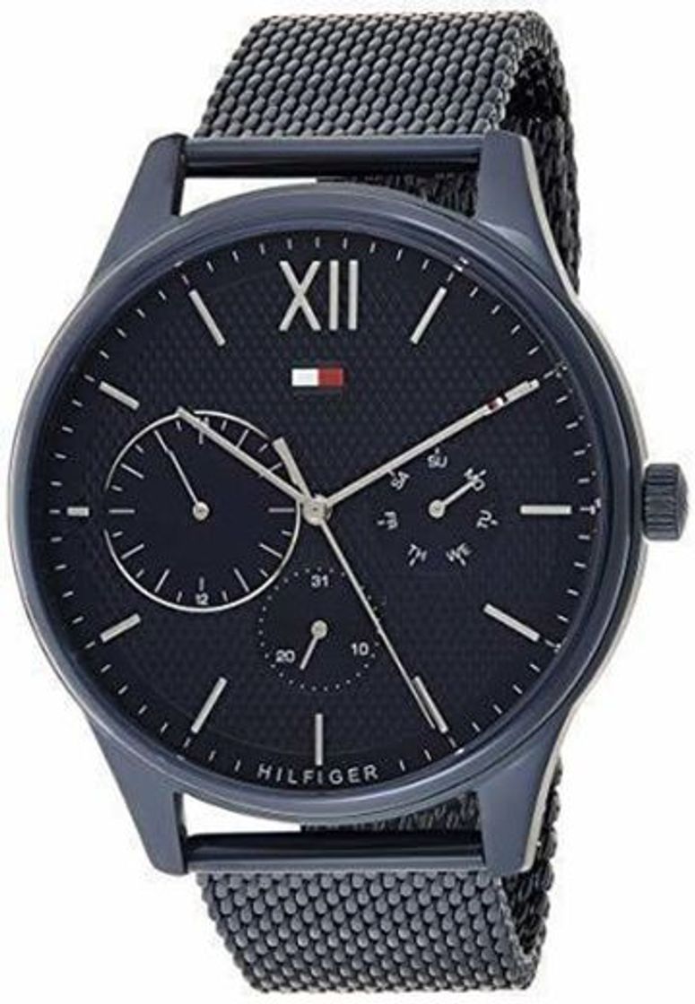 Social Tommy Hilfiger Reloj Multiesfera para Hombre de Cuarzo con Correa en Acero