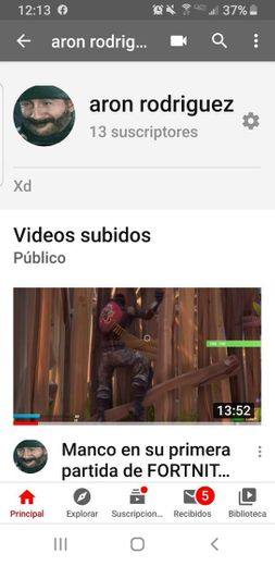 Canal de youtube videos de gameplays