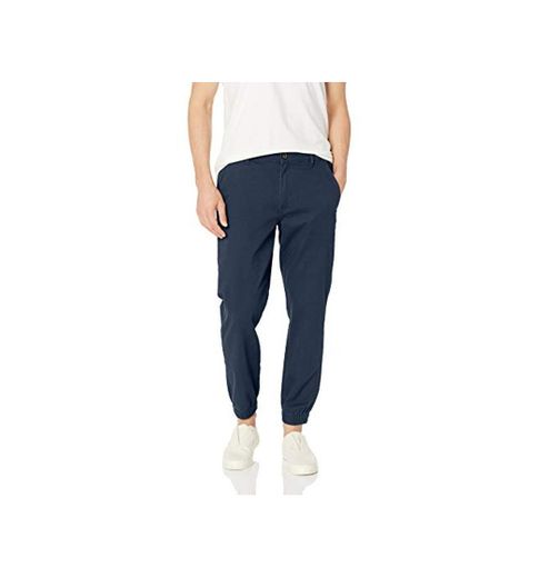 Amazon Essentials - Pantalones deportivos ajustados para hombre, Marino, US L
