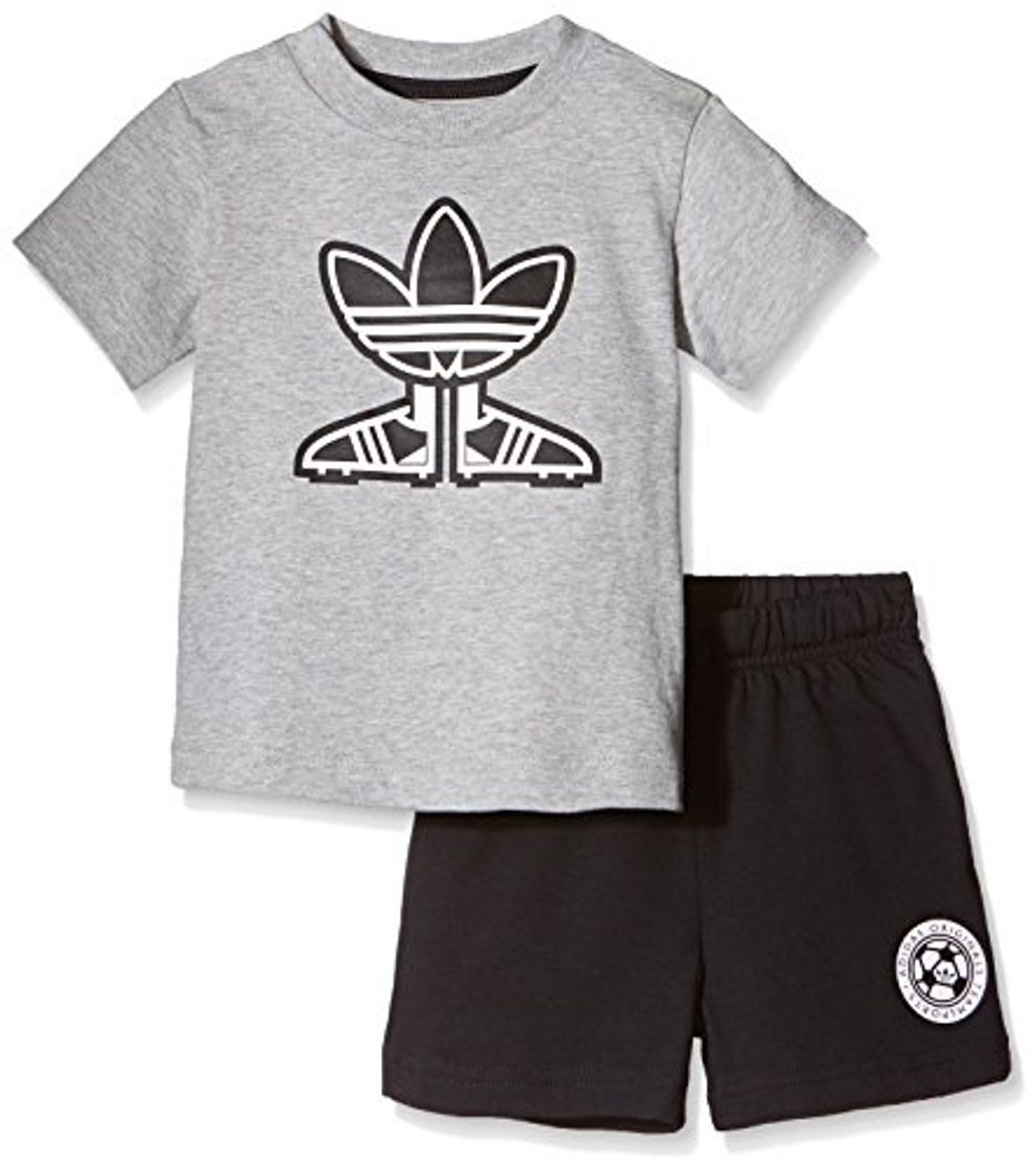 Fashion adidas Soccer Shoe Conjunto de Camiseta y Pantalones Cortos para niños, Infantil, T-Shirt