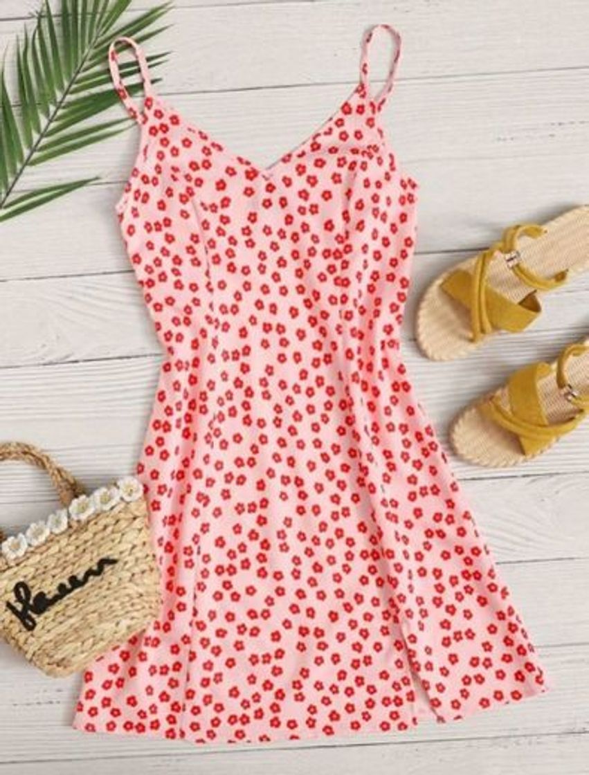 Moda Vestido SHEIN rojo.  ❤