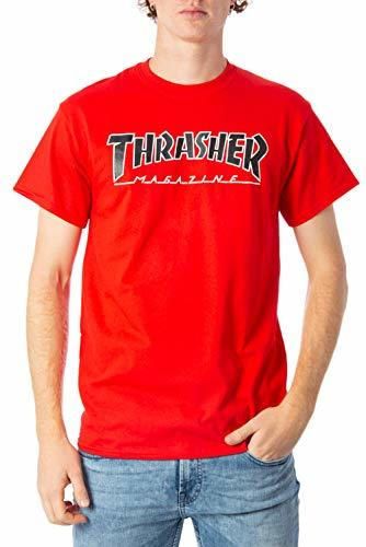 THRASHER Camiseta Outlined Rojo