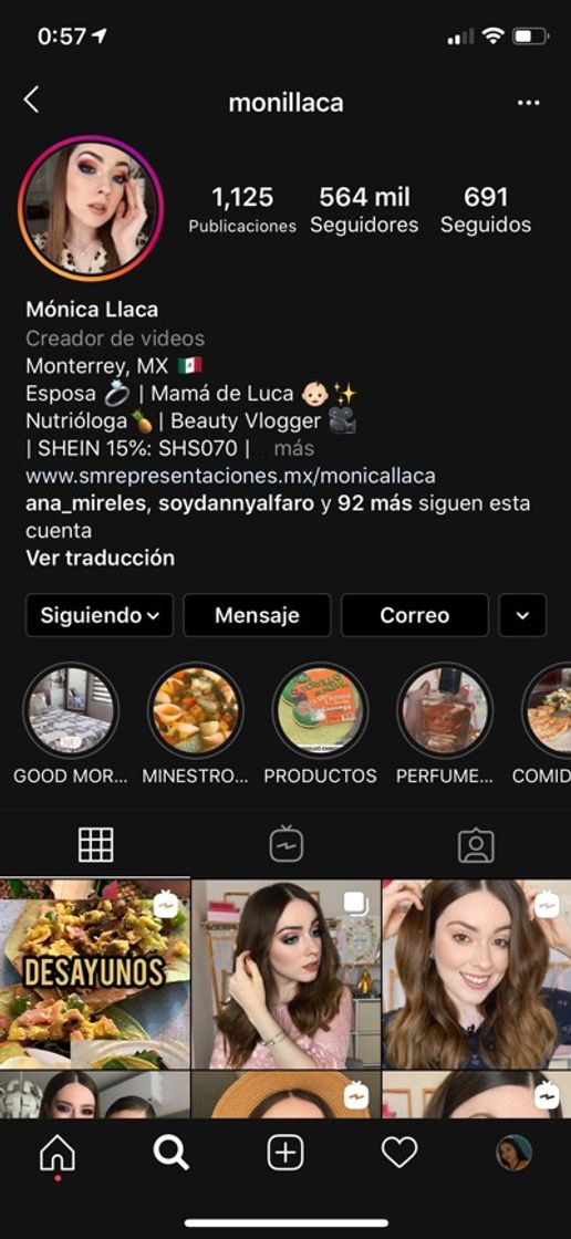 Fashion Perfil de Instagram 