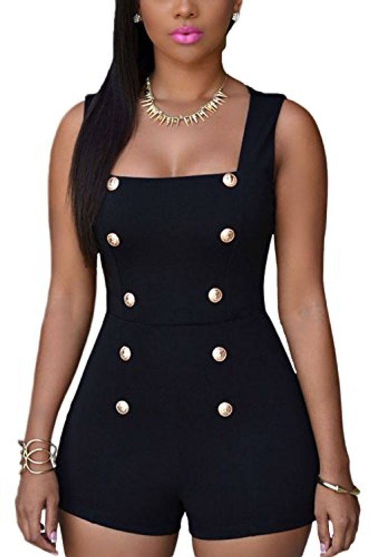 Social Jumojufol Mujeres Pantalones Cortos De Tubo Sin Tirantes Cruzado Mameluco Overol Black L