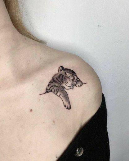 Tattoo tigre . Fineline