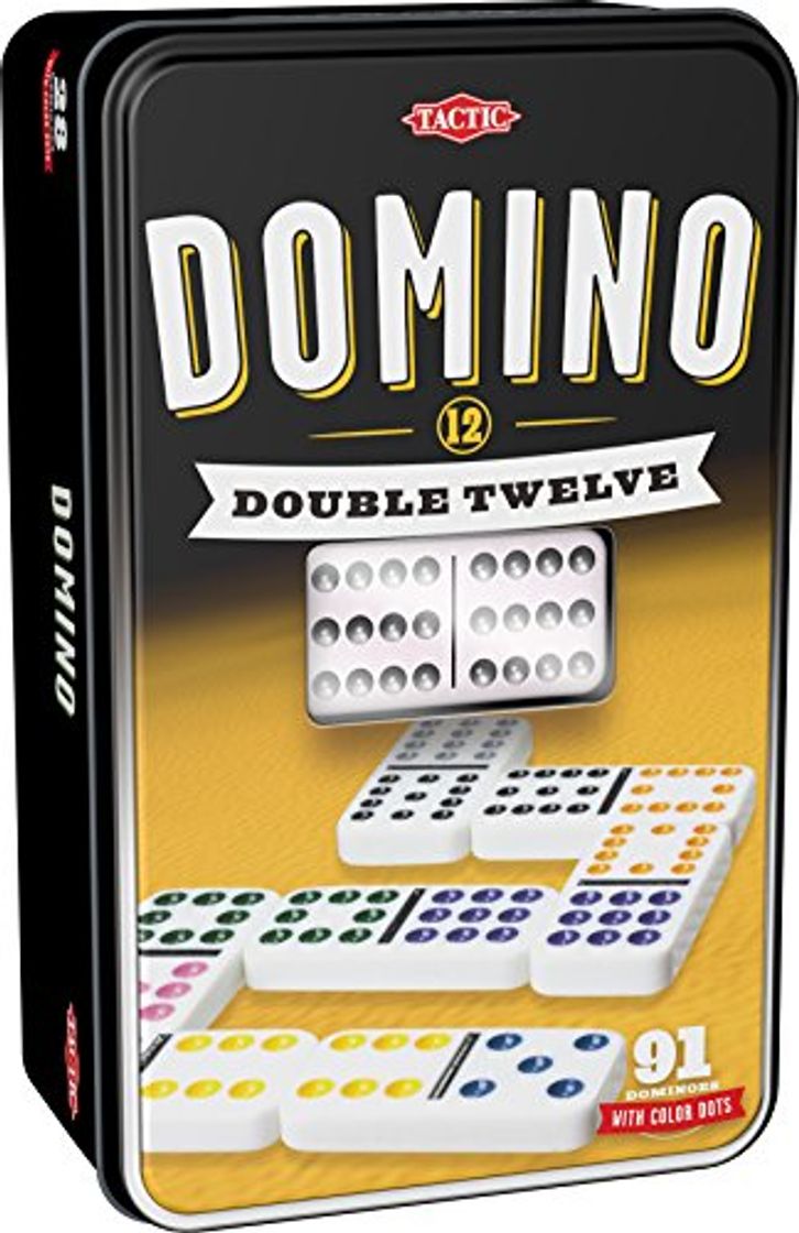 Producto Tactic Domino Double 12 Niños y Adultos Juego Juego de Tablero