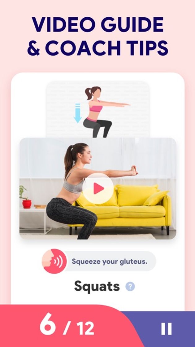 App Female Fitness - Fit at Home