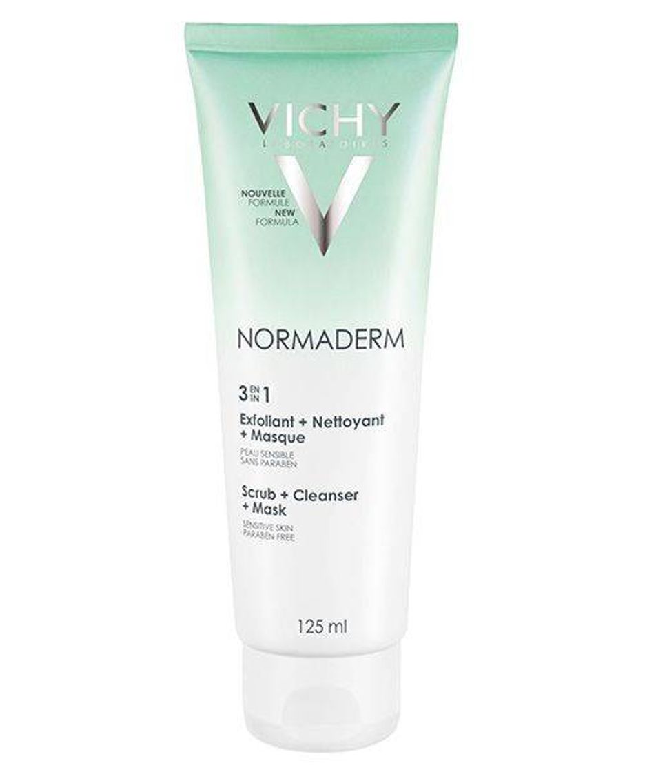 Fashion Vichy Normaderm 3 en 1 Exfoliante + Limpiador + Mascarilla, 