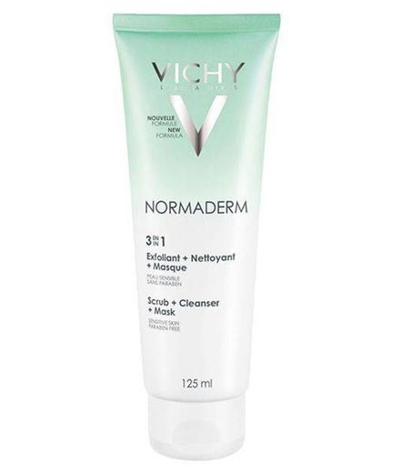 Vichy Normaderm 3 en 1 Exfoliante + Limpiador + Mascarilla, 