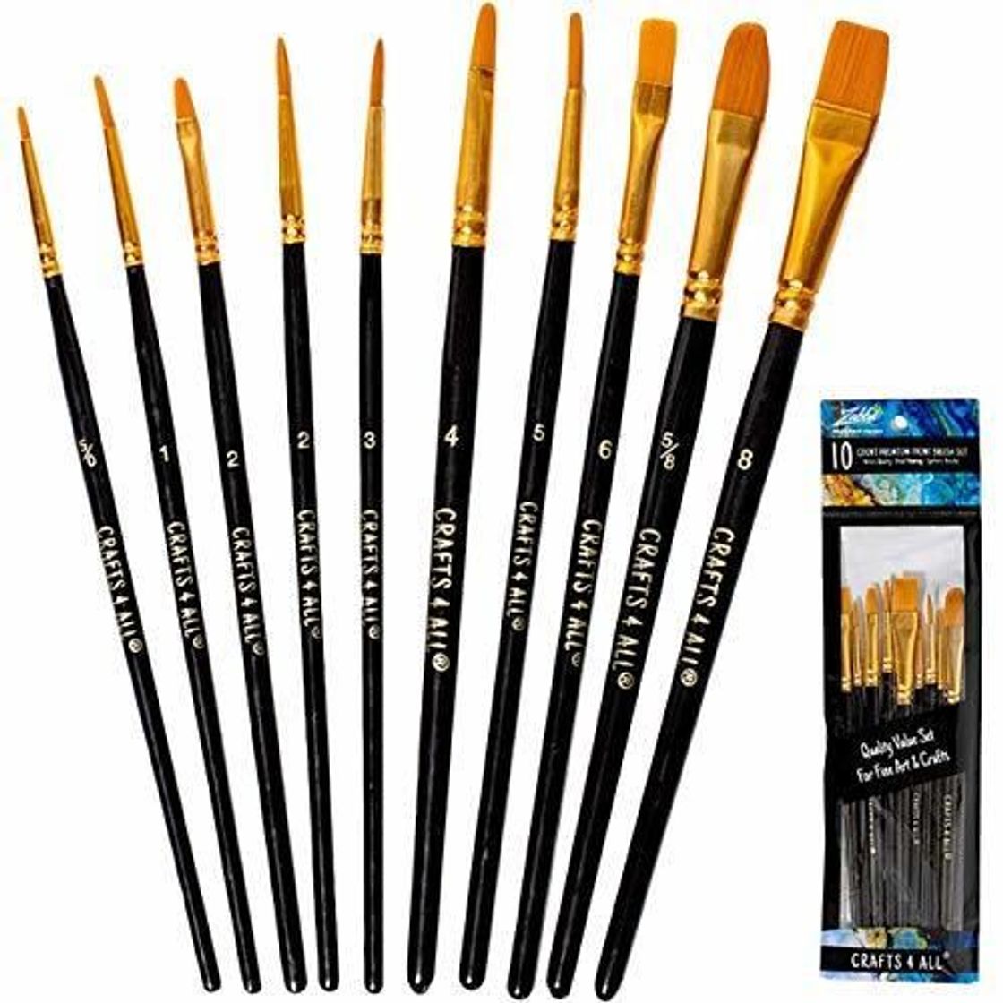 Social Brochas de pintura 12 Piezas Set Brocha Profesional Punta Redonda Pelo de