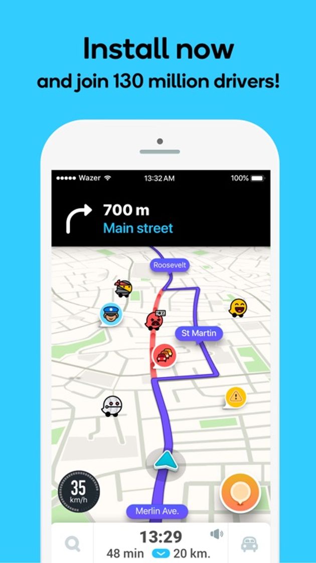 App Waze Navigation & Live Traffic