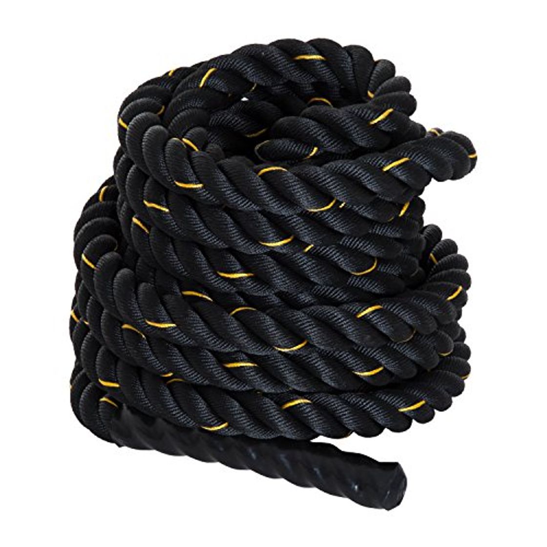 Product HOMCOM Cuerda de Batalla Battle Rope Formación Battling Power Cuerda Ejercicio Fitness Deporte Crossfit Ф38mm Longitud 12m Poliéster Ultra Resistente