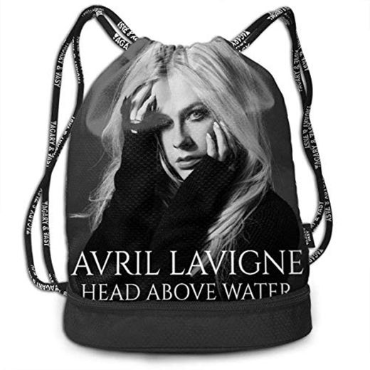 Mochila con cordón Männer und Frauen Allgemeiner Reiserucksack Avril Lavigne Kopf über Wasser Mode Einzigartiges Design Rucksack Tasche