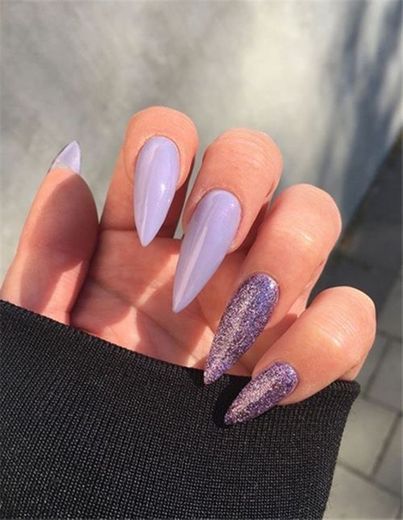 Cute purple nails