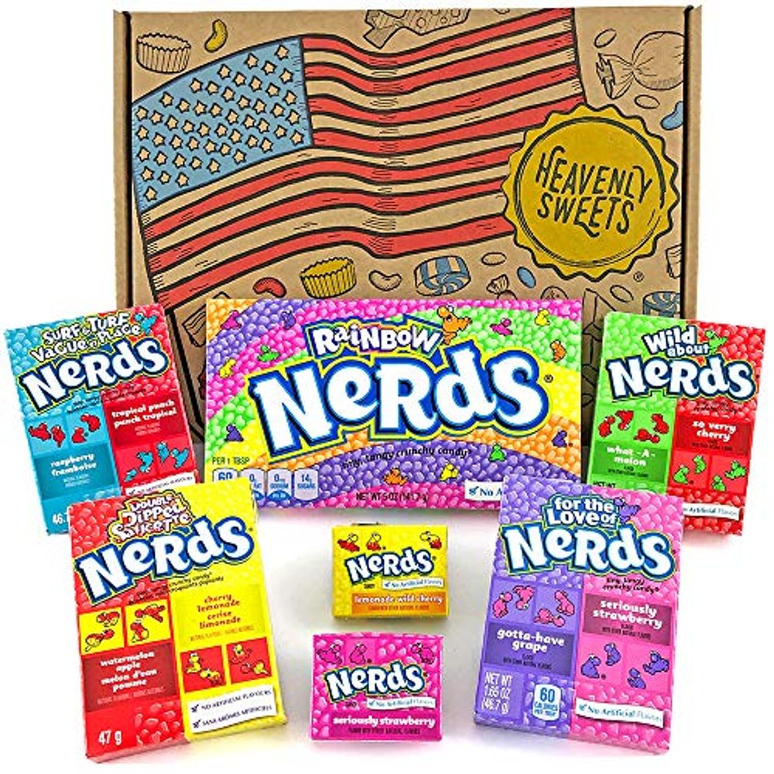Social Mini Cesta Americana caramelos Wonka Nerds