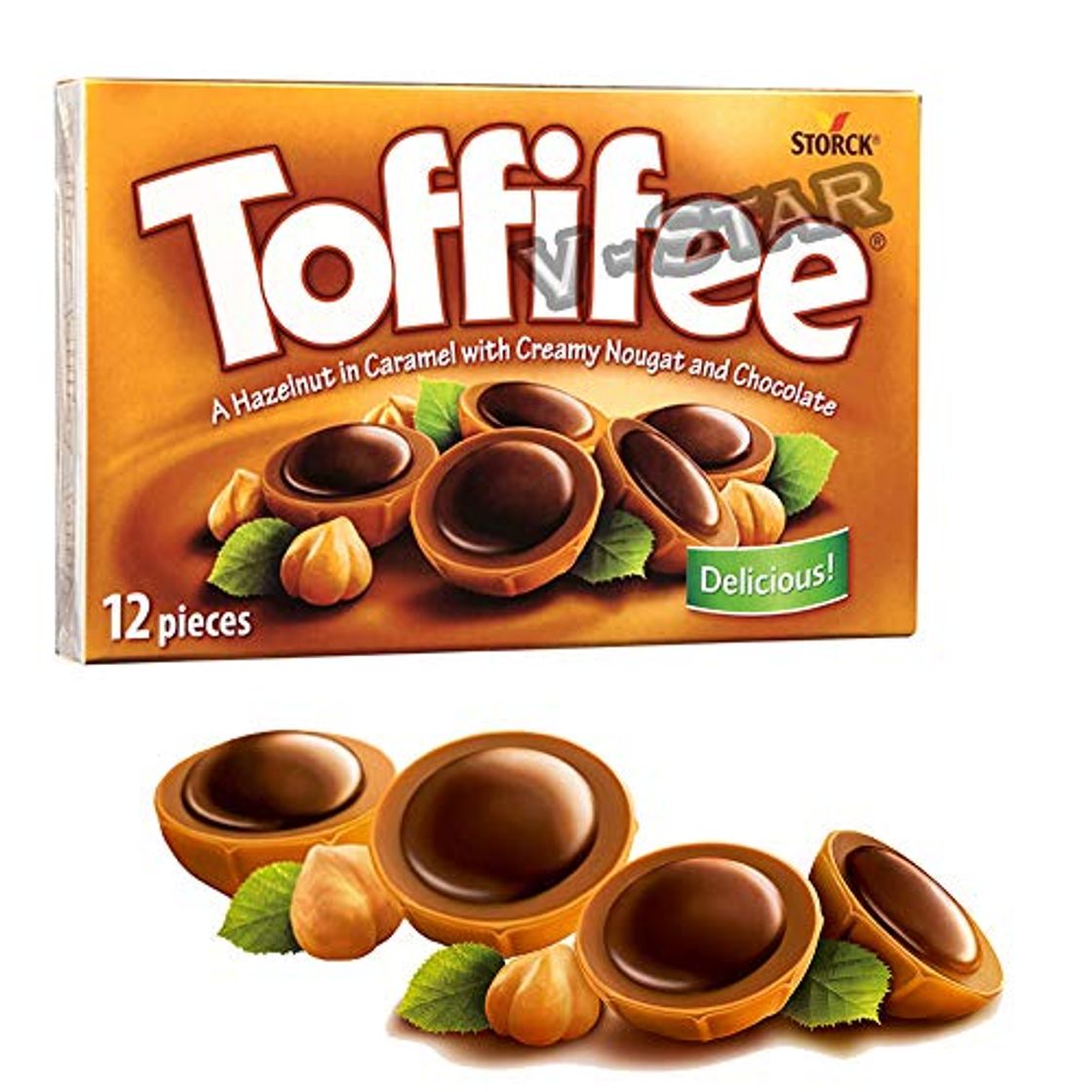 Place 5 X TOFFIFEE 100G 12 Piezas STORCK Chocolates con Avellana Nuevo en