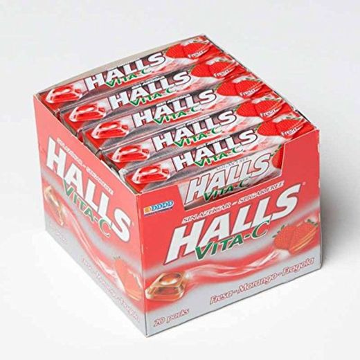 Halls vita c fresa sin azúcar 20 u